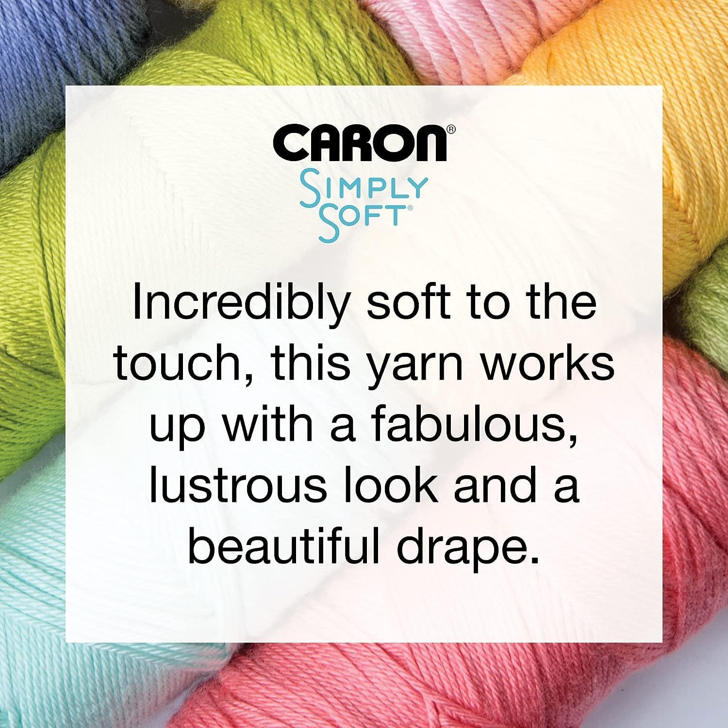 Caron Simply Soft Speckle White Sage Yarn - 3 Pack of 5oz/141g - Acrylic - #4 Worsted (Medium) - 235 Yards - Knitting & Crochet - Image 9