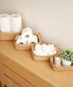 Alternative view of Beautiful Storage Basket Set of 4 - Natural Jute Rope Baskets for Shelves Are Perfect for Organizing Your Home - Quality Storage Bins Easily Fit With Any Nursery or Bedroom Decor